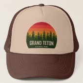 Nationaal park Grand Teton Trucker Pet (Voorkant)