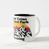 Nationaal park Grand Teton Tweekleurige Koffiemok (Voorkant rechts)