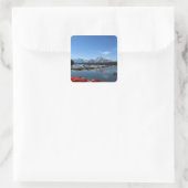 Nationaal park Grand Teton Vierkante Sticker (Tas)