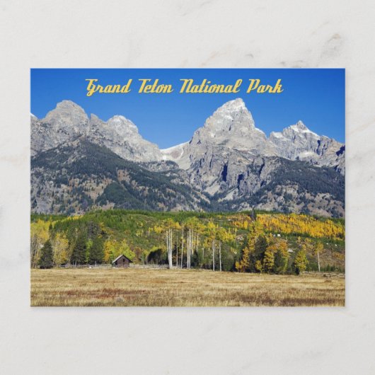 Nationaal park Grand Teton, Wyoming Briefkaart (Voorkant)