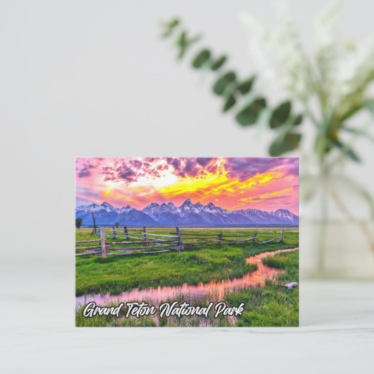 Nationaal park Grand Teton Wyoming Briefkaart (Staand voorkant)
