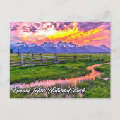 Nationaal park Grand Teton Wyoming Briefkaart (Voorkant)