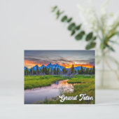 Nationaal park Grand Teton Wyoming Briefkaart (Staand voorkant)