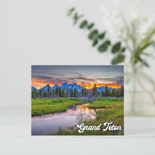 Nationaal park Grand Teton Wyoming Briefkaart (Staand voorkant)