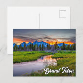 Nationaal park Grand Teton Wyoming Briefkaart (Voorkant / Achterkant)