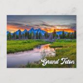 Nationaal park Grand Teton Wyoming Briefkaart (Voorkant)