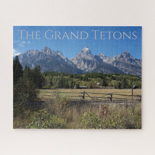 Nationaal park Grand Teton Wyoming Jigzaag Puzzle Legpuzzel (Horizontaal)