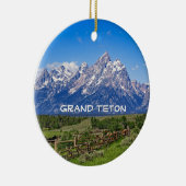 Nationaal park Grand Teton Wyoming Keramisch Ornament (Rechts)