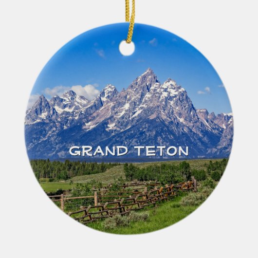 Nationaal park Grand Teton Wyoming Keramisch Ornament (Voorkant)