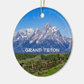 Nationaal park Grand Teton Wyoming Keramisch Ornament (Links)