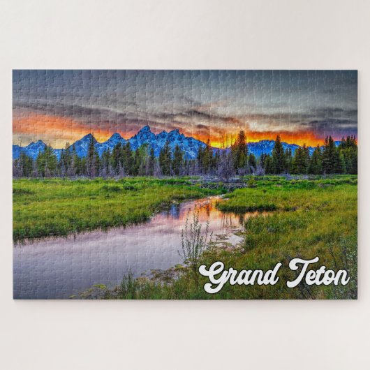 Nationaal park Grand Teton Wyoming Legpuzzel (Horizontaal)