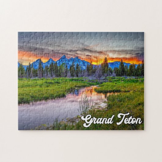 Nationaal park Grand Teton Wyoming Legpuzzel (Horizontaal)