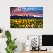 Nationaal park Grand Teton Wyoming Poster (Thuiskantoor)