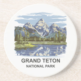 Nationaal park Grand Teton Zandsteen Onderzetter