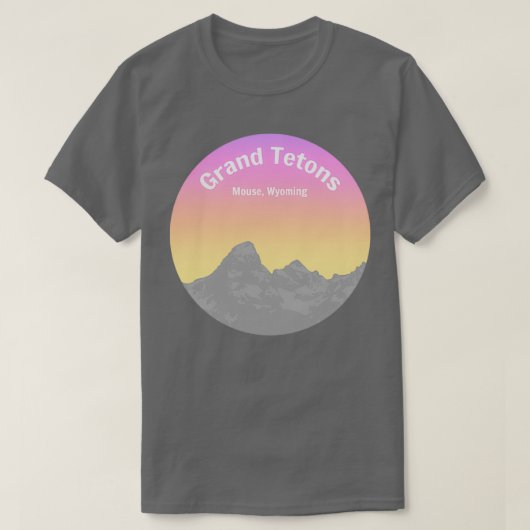 Nationaal park Grand Tetons T-shirt (Design voorkant)