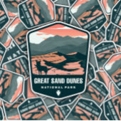 Nationaal park Great Sand Dunes | Afgesneden Stick Sticker