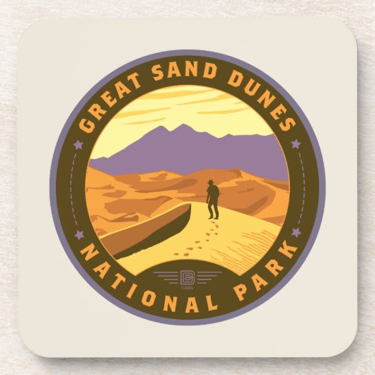Nationaal park Great Sand Dunes Bier Onderzetter (Voorkant)