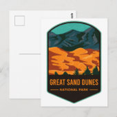 Nationaal park Great Sand Dunes Briefkaart (Voorkant / Achterkant)