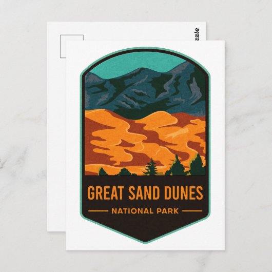 Nationaal park Great Sand Dunes Briefkaart (Voorkant / Achterkant)
