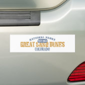 Nationaal park Great Sand Dunes Bumpersticker (Op auto)