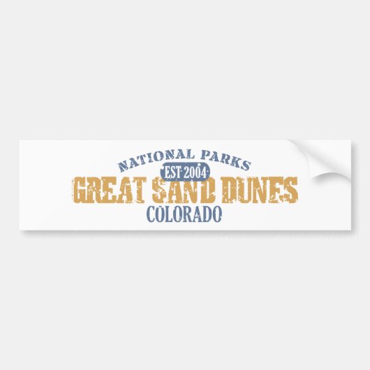 Nationaal park Great Sand Dunes Bumpersticker (Voorkant)