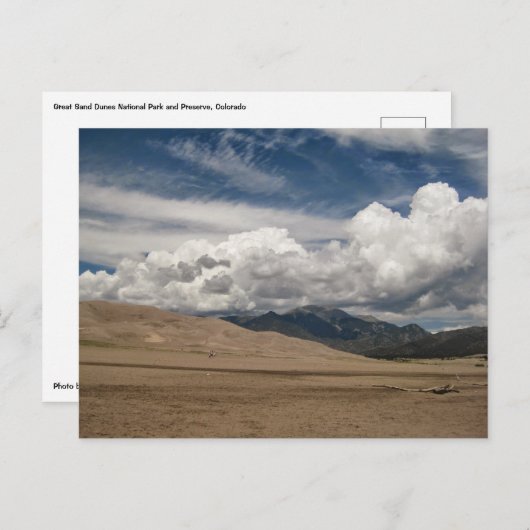 Nationaal park Great Sand Dunes en Preserve Briefkaart (Voorkant / Achterkant)