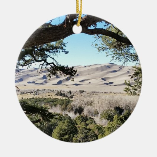Nationaal park Great Sand Dunes Keramisch Ornament (Voorkant)