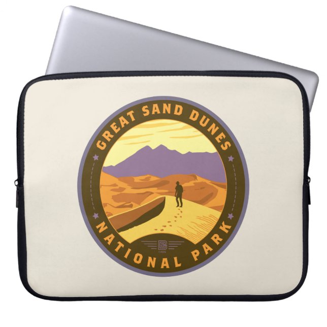 Nationaal park Great Sand Dunes Laptop Sleeve (Voorkant)