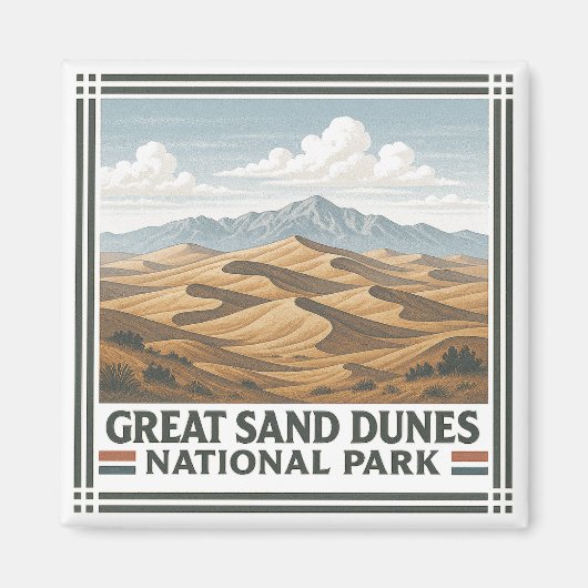 Nationaal park Great Sand Dunes Magneet (Voorkant)