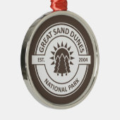 Nationaal park Great Sand Dunes Metalen Ornament (Rechts)