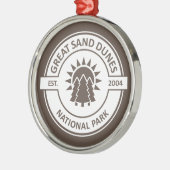 Nationaal park Great Sand Dunes Metalen Ornament (Links)