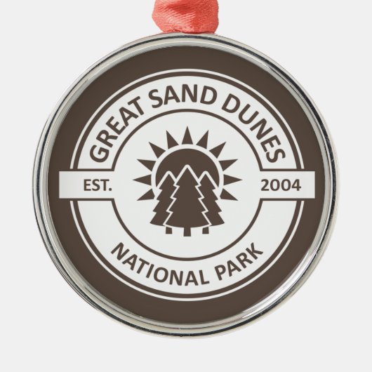 Nationaal park Great Sand Dunes Metalen Ornament (Voorkant)