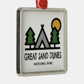 Nationaal park Great Sand Dunes Metalen Ornament (Rechts)