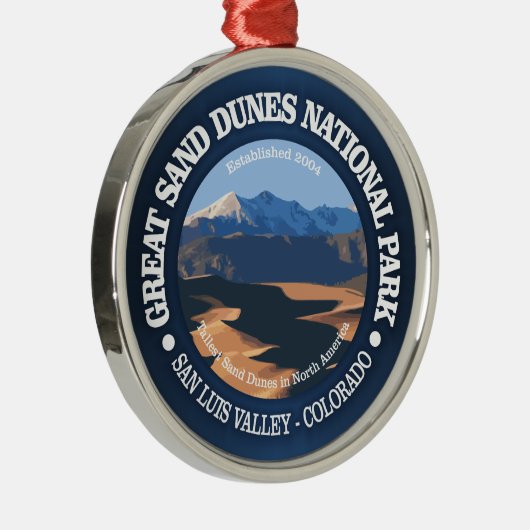 Nationaal park Great Sand Dunes Metalen Ornament (Rechts)