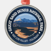 Nationaal park Great Sand Dunes Metalen Ornament (Voorkant)