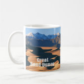 Nationaal park Great Sand Dunes op de Sunset-Mok Koffiemok (Links)