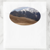 Nationaal park Great Sand Dunes Ovale Sticker (Tas)