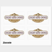 Nationaal park Great Sand Dunes Rechthoekige Sticker (Vel)