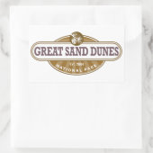 Nationaal park Great Sand Dunes Rechthoekige Sticker (Tas)