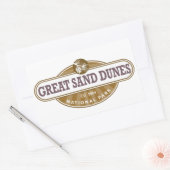 Nationaal park Great Sand Dunes Rechthoekige Sticker (Envelop)