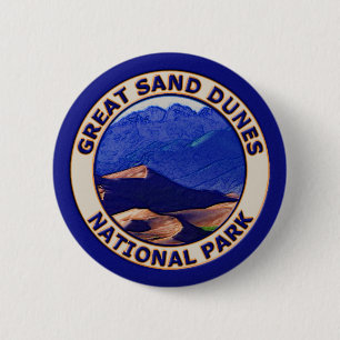 Nationaal park Great Sand Dunes Ronde Button 5,7 Cm