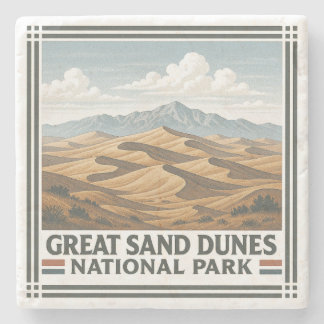 Nationaal park Great Sand Dunes Stenen Onderzetter