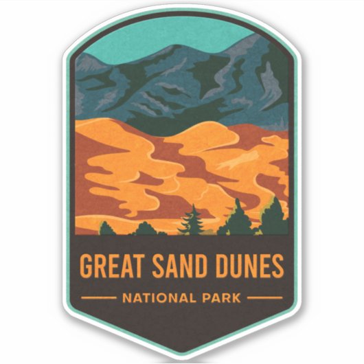 Nationaal park Great Sand Dunes Sticker (Voorkant)