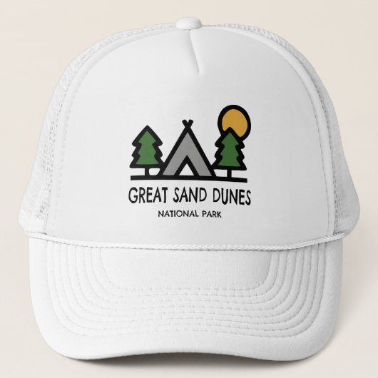 Nationaal park Great Sand Dunes Trucker Pet (Voorkant)