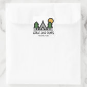Nationaal park Great Sand Dunes Vierkante Sticker (Tas)