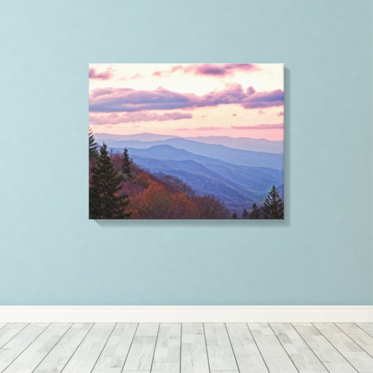 Nationaal park Great Smoky Mountain Canvas Afdruk (Insitu (Houten vloer))
