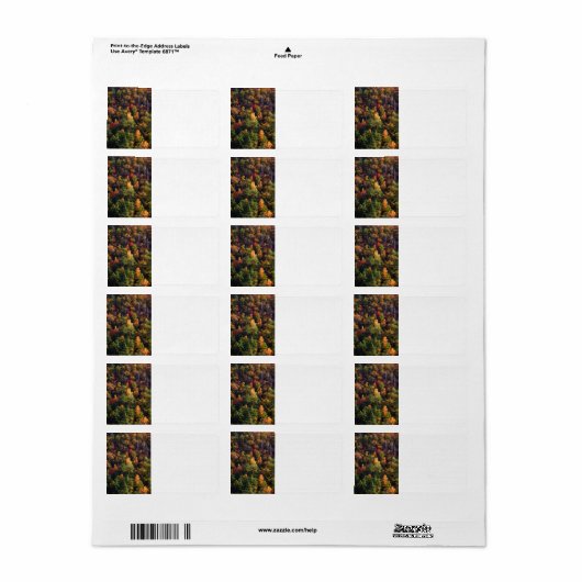 Nationaal park Great Smoky Mountain Etiket (Full Sheet)