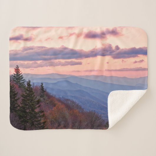 Nationaal park Great Smoky Mountain Sherpa Deken (Voorkant (horizontaal))