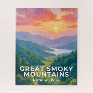Nationaal park Great Smoky Mountains Aquarel Legpuzzel
