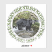 Nationaal park Great Smoky Mountains (beer) Sticker (Vel)